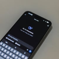 AI chatbot app interface displayed on smartphone screen.